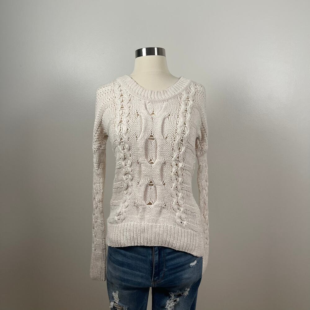 Duffy • Chunky Cable Knit Wool Blend Sweater